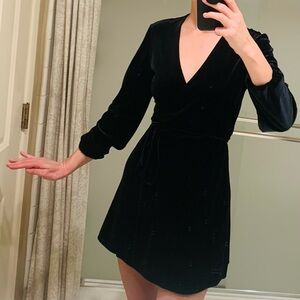 🖤 Short Black Velvet Cocktail Dress 🖤